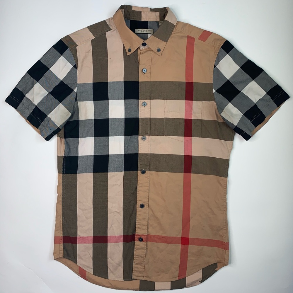 MENS BURBERRY SUMERTON SHORT SLEEVE SHIRT